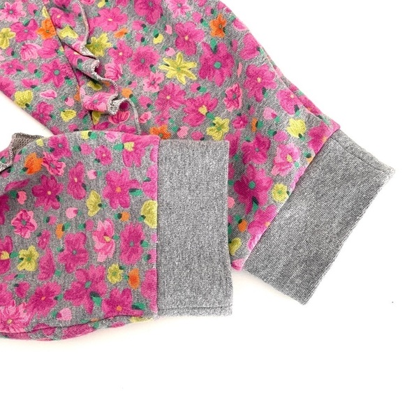 Kate Spade Marker Floral Ruffle Sleeves Sweatshirt Dress - Picture 12 of 13